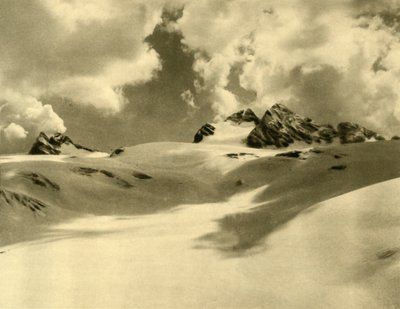 De Hallstätter Gletsjer, Dachstein Gebergte, Opper-Oostenrijk, ca. 1935 door Unbekannt