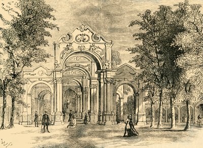 De Italiaanse wandeling, Vauxhall Gardens door Unbekannt