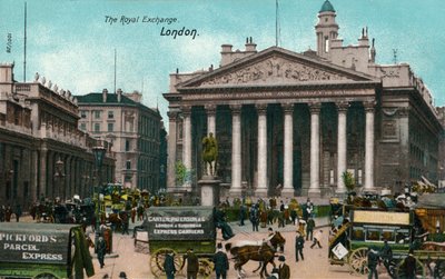 De Koninklijke Beurs, Londen, ca. 1910 door Unbekannt