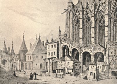 De trap van de Sainte-Chapelle, 1700 door Unbekannt