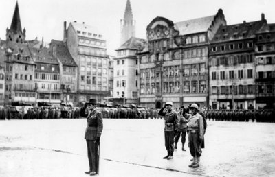 De bevrijding van Straatsburg, Frankrijk, november 1944 door Unbekannt