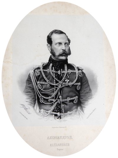 Tsaar Alexander II van Rusland, 1860s door Unbekannt