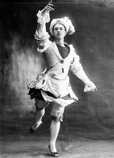 Vaslav Nijinsky, Russische balletdanser, 1909 door Unbekannt