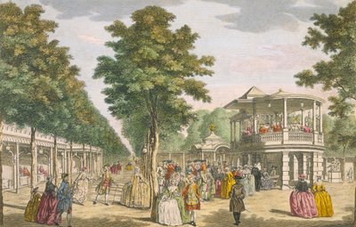 Vauxhall Gardens, Lambeth, 18e eeuw door Unbekannt