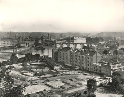 Uitzicht op de stad Praag, Tsjechoslowakije, 1895 door Unbekannt