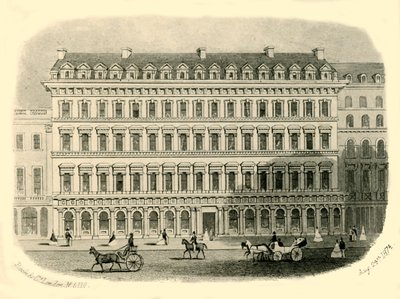 Washington Hotel, Liverpool, 1874 door Unbekannt