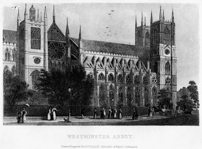 Westminster Abbey, Londen, 19e eeuw door Unbekannt