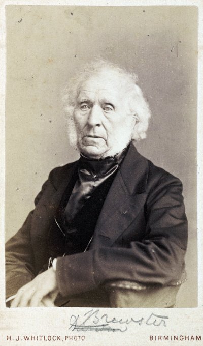 Sir David Brewster, Schotse natuurkundige, ca. 1860 door Unbekannt