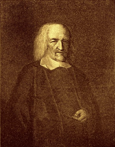 Thomas Hobbes (gravure) door Unbekannter Künstler