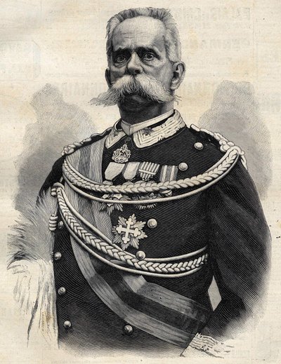 Humbert I (1844-1900), koning van Italië. door Unknown artist