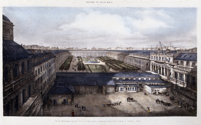 Het Palais-Royal voor 1828 door Unknown artist