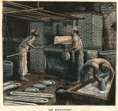 De bakkers. Illustratie uit de 19e eeuw, Bianchetti collectie door Unknown artist