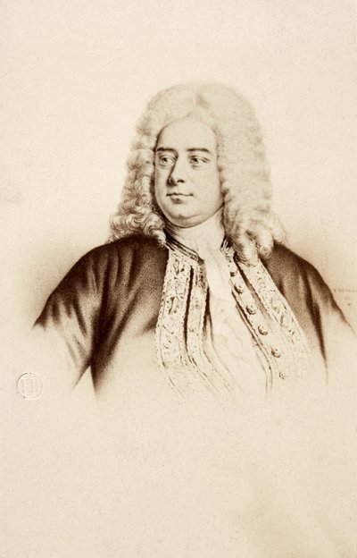 Portret van George Frideric Handel door Unknown photographer