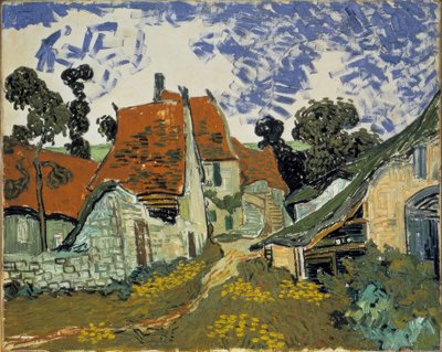 Dorpsstraat in Auvers door Vincent van Gogh