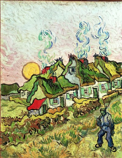 Huis en figuur door Vincent van Gogh