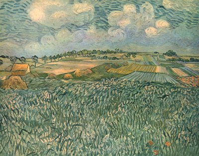 Landschap bij Auvers, juni 1890, 1947 door Vincent van Gogh