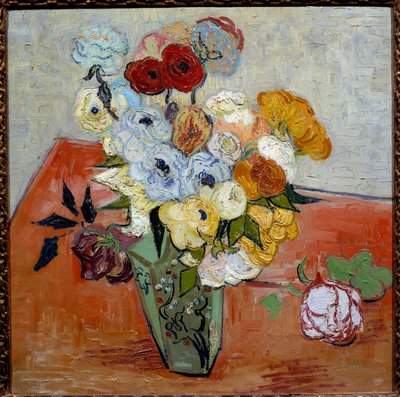 Rozen en anemonen door Vincent van Gogh