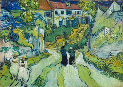 Trap in Auvers door Vincent van Gogh