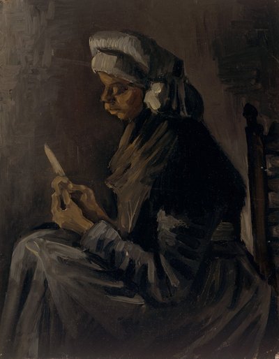 De aardappelschilster, 1885 door Vincent van Gogh