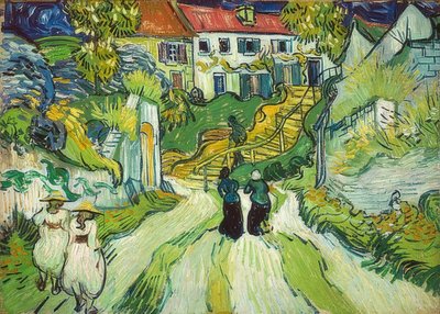 Trap in Auvers door Vincent van Gogh