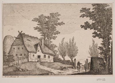 Landschap door W.A. Müller