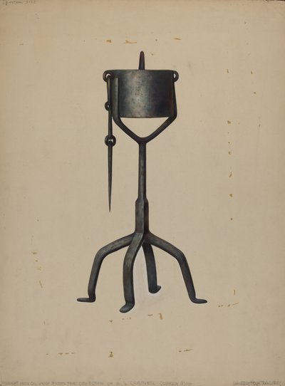 Olie lamp, ca. 1938 door Walter Hochstrasser