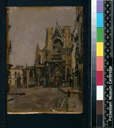 Kerk van St Jacques, Dieppe, 1899-1900 door Walter Richard Sickert