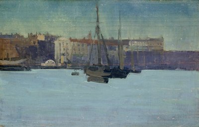 Haven van Dieppe door Walter Richard Sickert