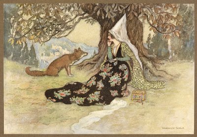 Grannonia en de Vos, uit De Slang door Warwick Goble