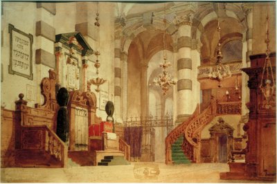 Interieur van de kathedraal door Vasilij Dmitrievich Polenov