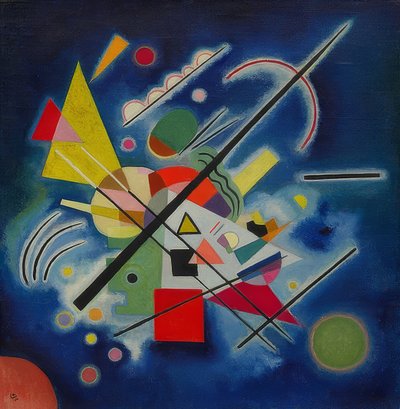 Blauw schilderij. 1924 door Wassily Kandinsky