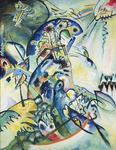 Blauwe kam, 1917 door Wassily Kandinsky