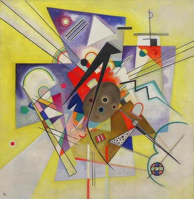 Gele begeleiding door Wassily Kandinsky