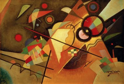 Gele punt door Wassily Kandinsky