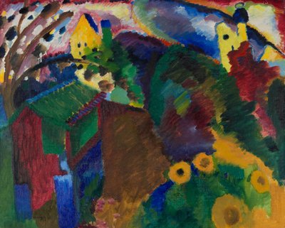 Murnau – tuin door Wassily Kandinsky