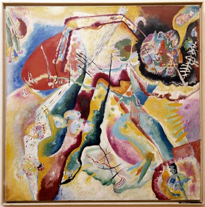 Schilderij met rode vlek, 1914 door Wassily Kandinsky