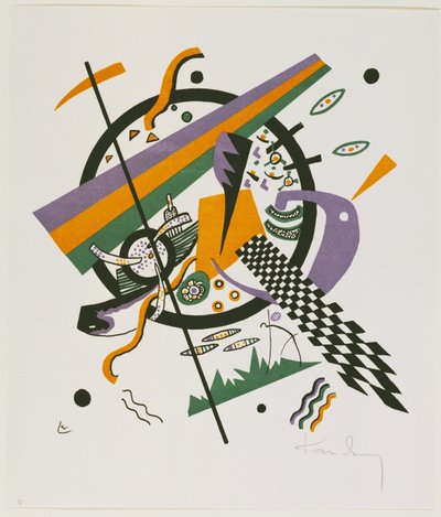 Kleine Werelden IV, 1922 door Wassily Kandinsky