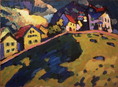 Zomerlandschap, 1909 door Wassily Kandinsky