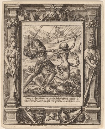 Ridder door Wenceslaus Hollar after Hans Holbein the Younger after Abraham van Diepenbeeck