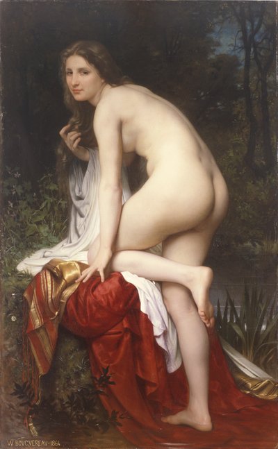 Vrouw in bad door William Adolphe Bouguereau