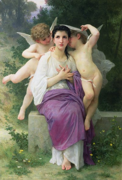 Het ontwaken van het hart, 1892 door William Adolphe Bouguereau