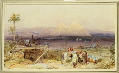 Aan de Nijl, Egypte, 1846 door Clarkson Frederick Stanfield