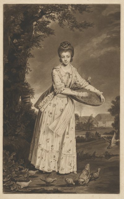 Mevrouw Pelham door William Dickinson after Sir Joshua Reynolds