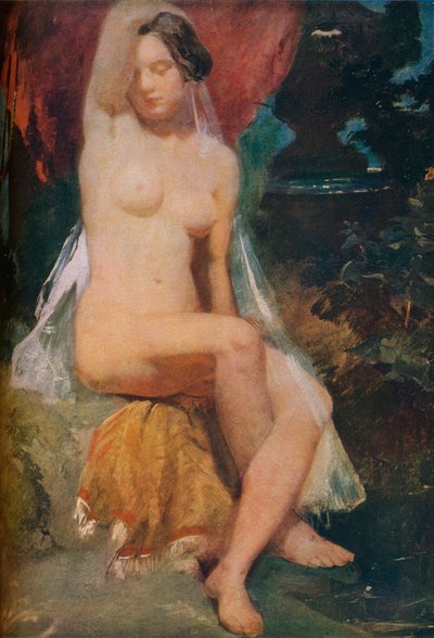 Vrouw bij een fontein, ca. 1840 door William Etty