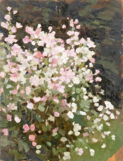 Roze Bloemen, c.1930 door William Gunning King