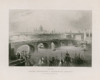 Algemeen uitzicht op Londen door William H. Bartlett