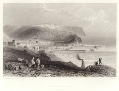 Whitehaven, (met St Bees-head) door William Henry Bartlett