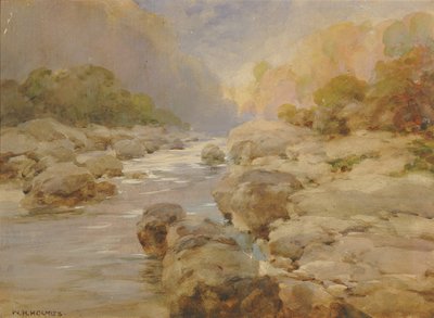 Ongemodificeerde Rock Creek, circa 1910 door William Henry Holmes