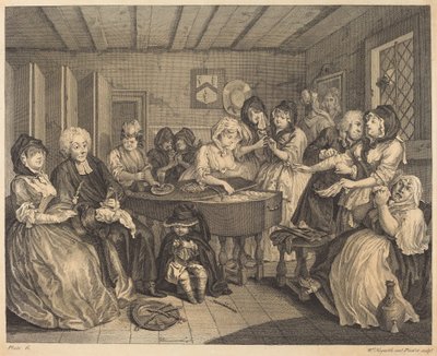 Het Leven van een Hoer: pl.6 door William Hogarth