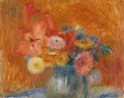 Groene Kom met Bloemen door William James Glackens